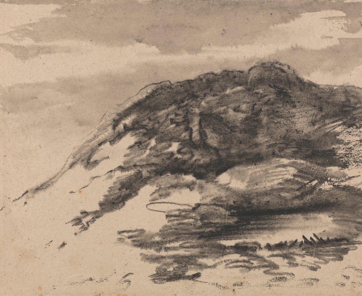 Composición inspirada en las pinturas de Cader Idris de Richard Wilson de Dr. Thomas Monro