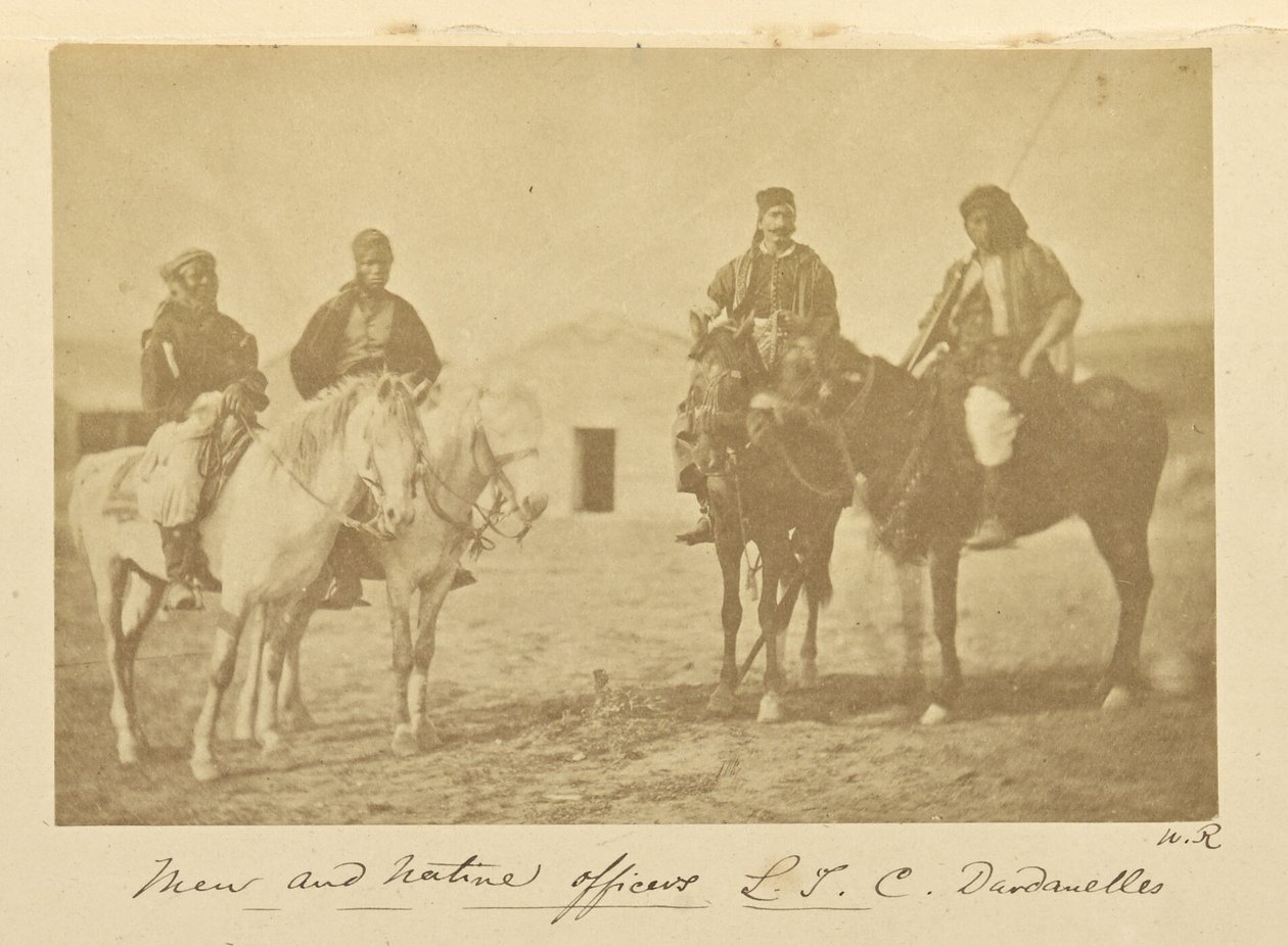 Hombres y oficiales nativos L.T.C. Dardanelles de Dr. William Robertson