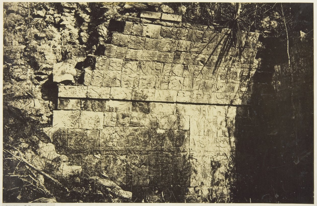 Palacio del Circo de Chichen-Itza, Interior de una habitación de Désiré Charnay