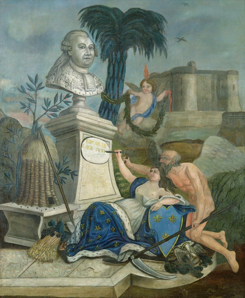 Glorificación de Luis XVI, Padre de los Franceses, 1789 de Dubois