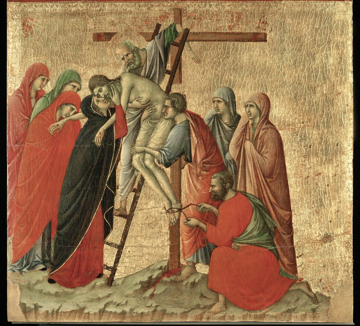 Altar Maesta, pintado en 1308-1311 para la Catedral de Siena ... de Duccio di Buoninsegna