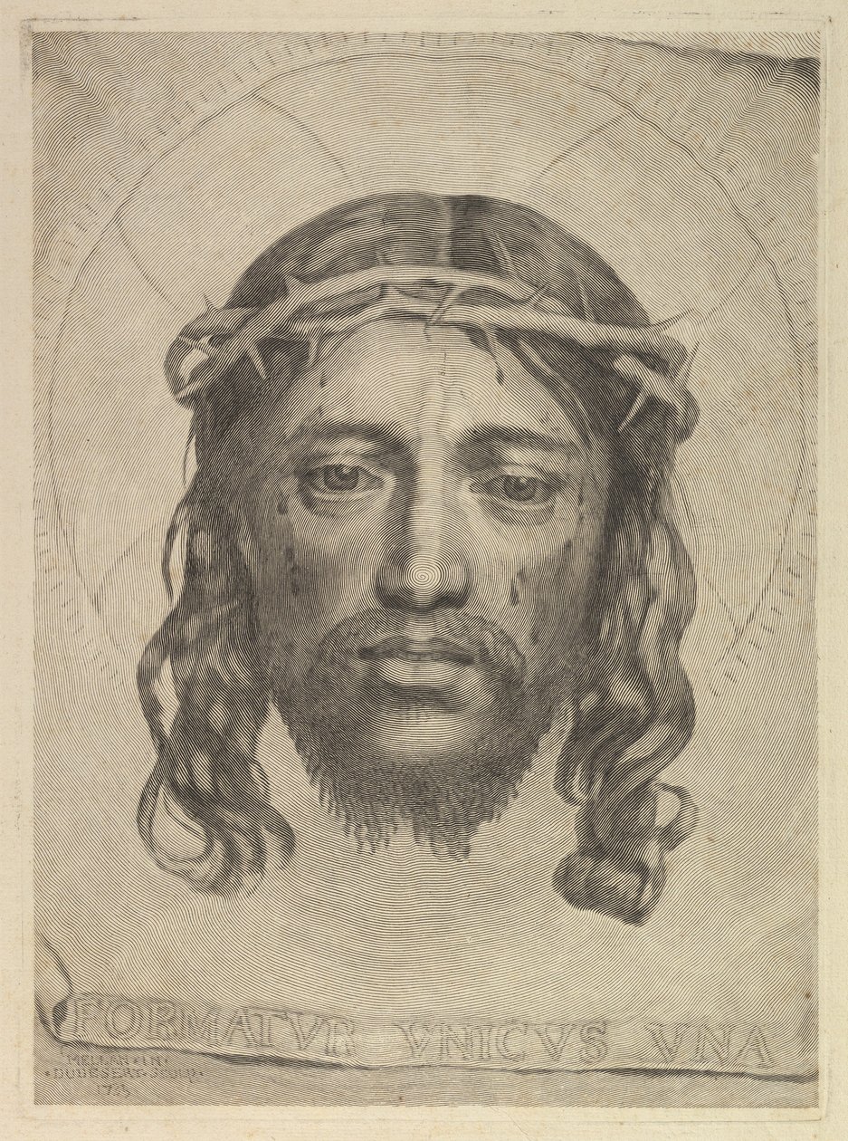 Rostro de Cristo en el velo de Santa Verónica de Dudesert