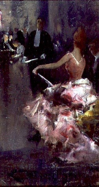 Escena de café de Dudley Hardy