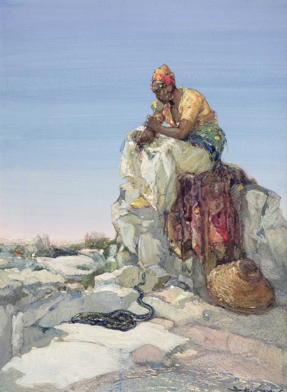 Encantador de serpientes, 1900 de Dudley Hardy