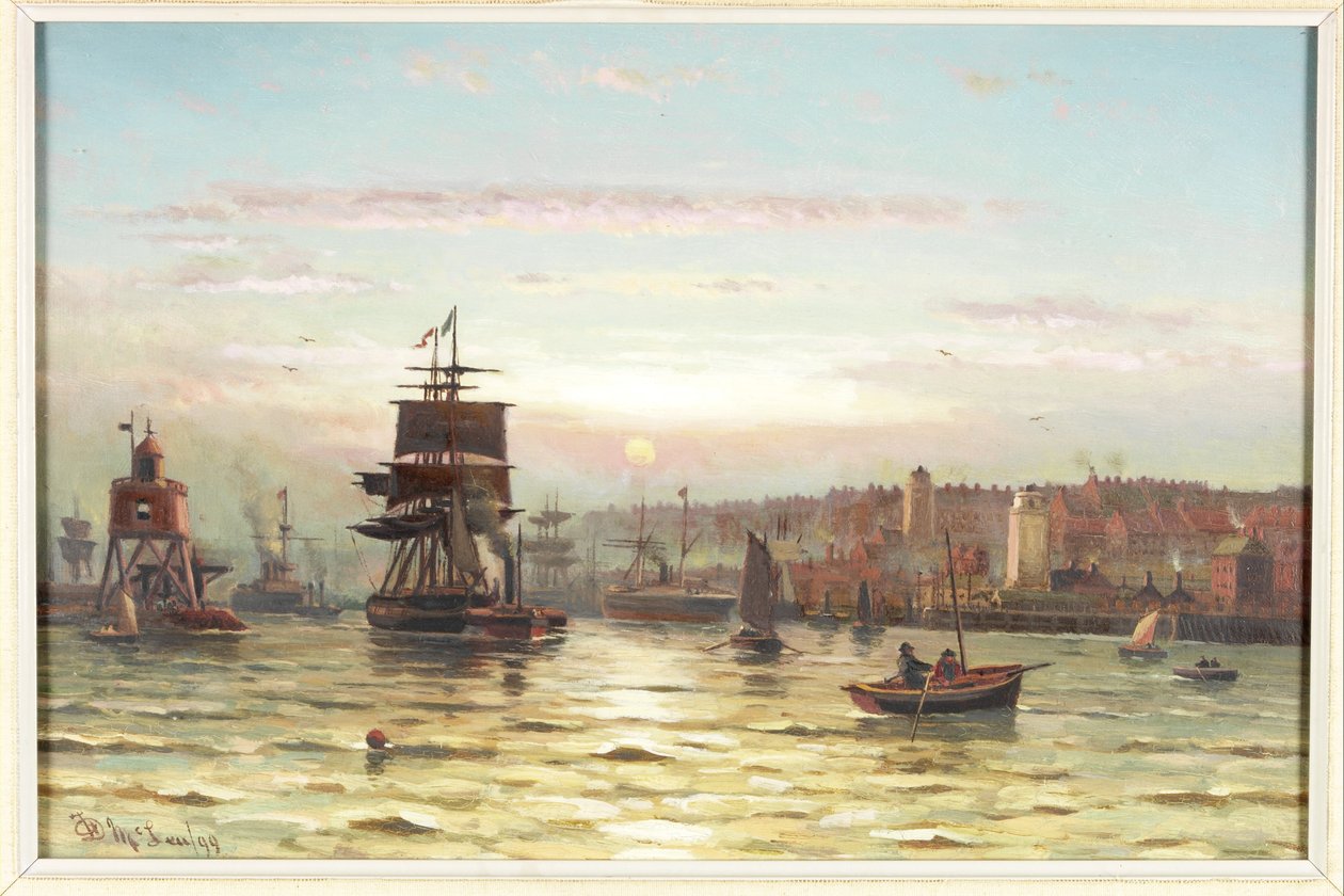 Entrada al Tyne, Atardecer de Duncan F. McLea