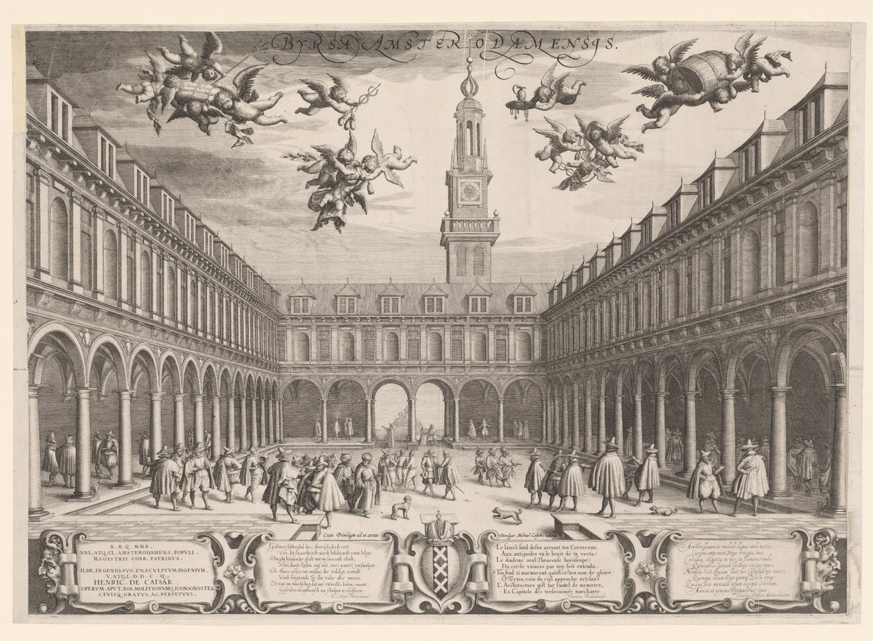 Bolsa de Ámsterdam, 1609 de Dutch School