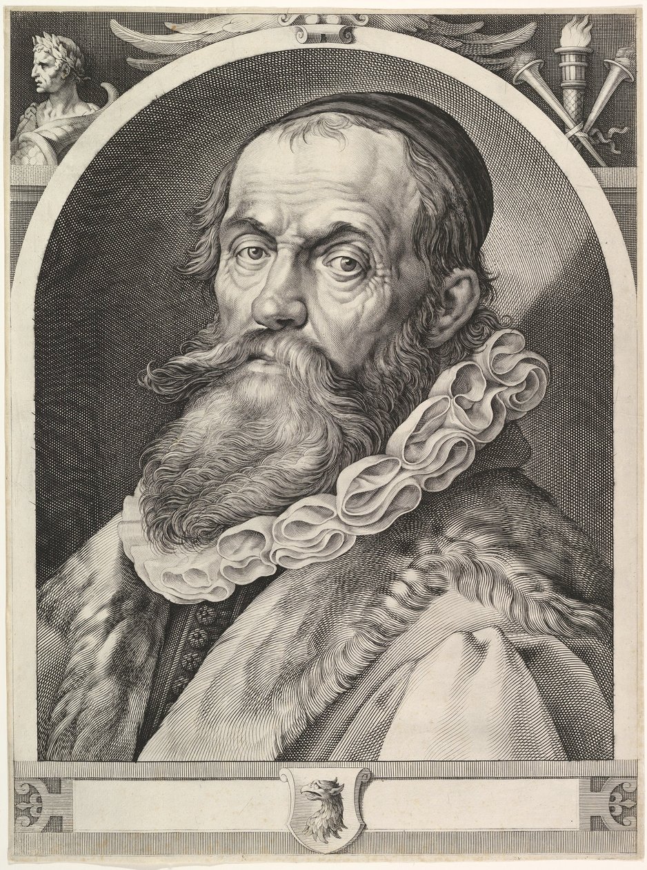 Retrato de Hendrick Goltzius, pub. 1617 de Dutch School