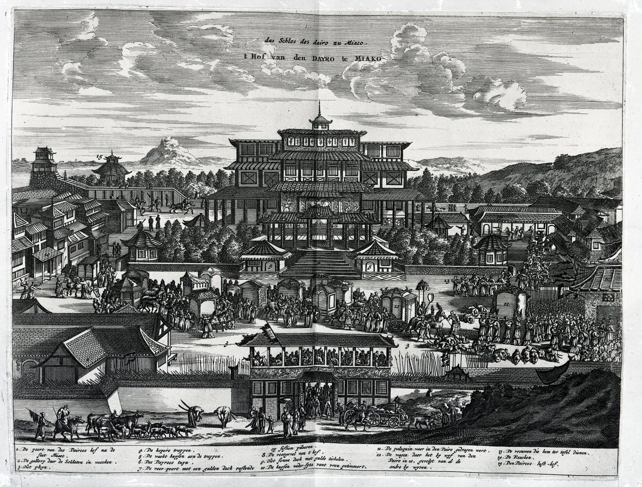 Procesión desde Macao, una ilustración de 