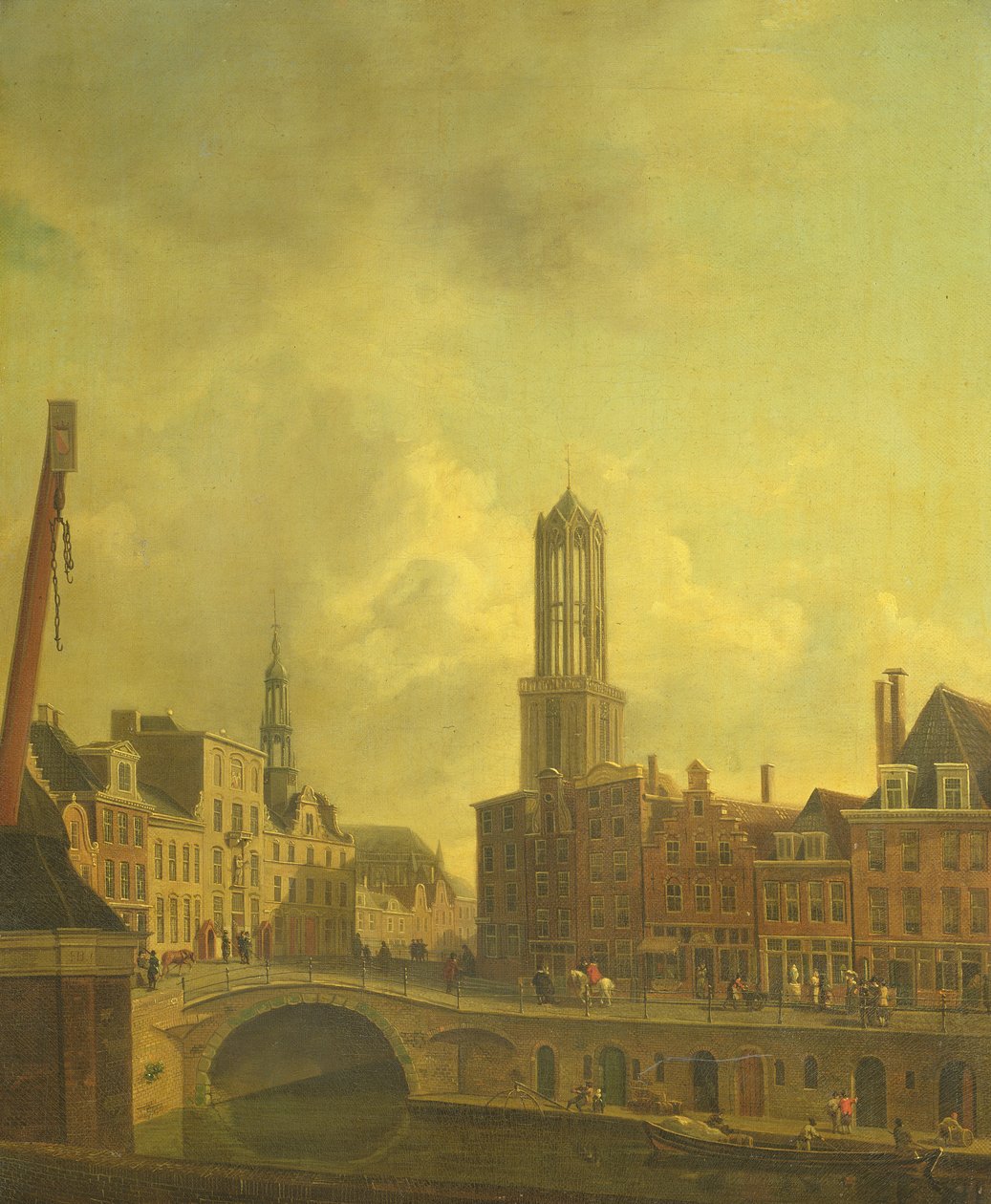 Escena de calle en Utrecht de Dutch School