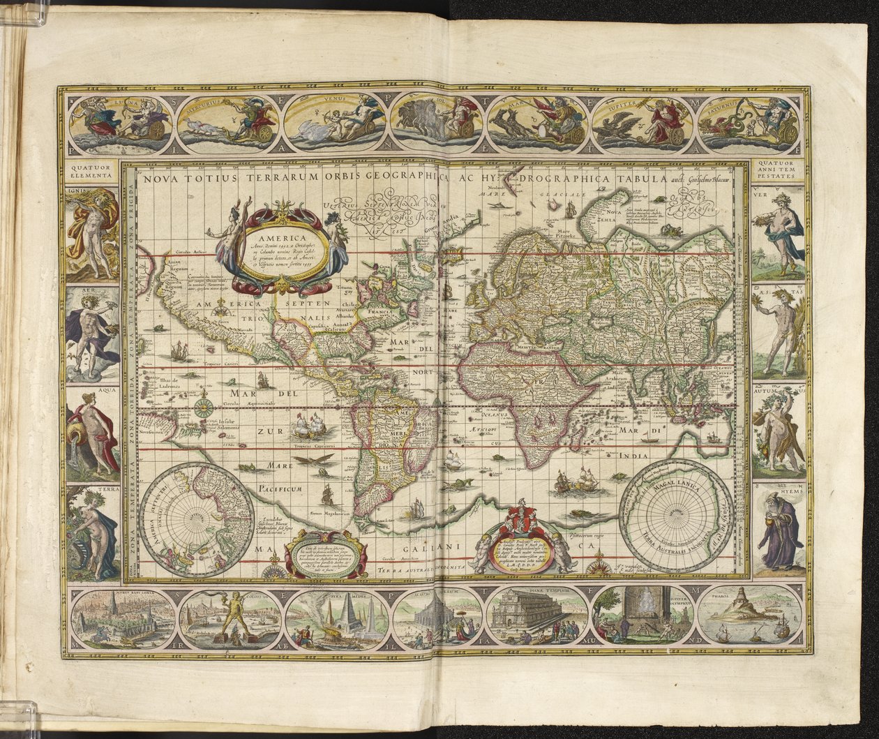 un mapa del mundo de Dutch School