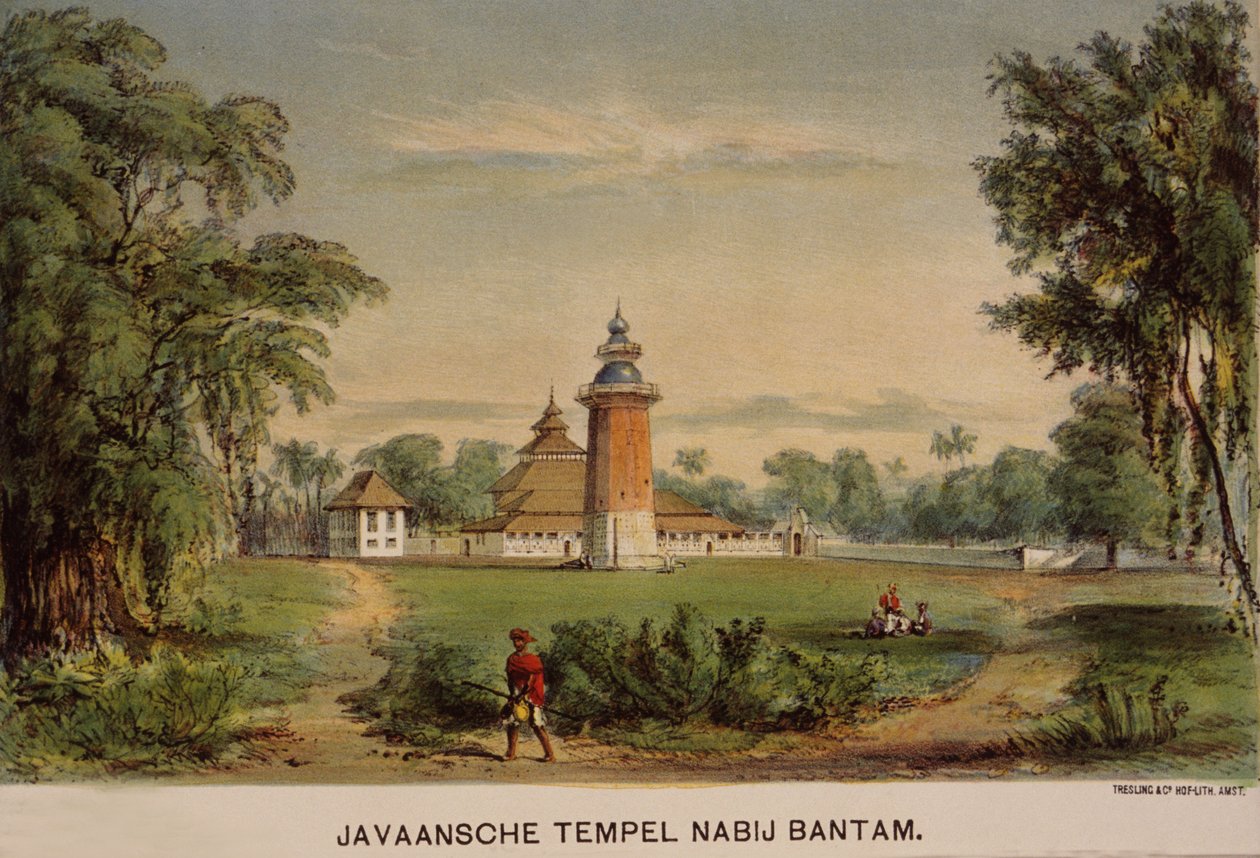 Mezquita de Banten, Java, Indonesia de Dutch School