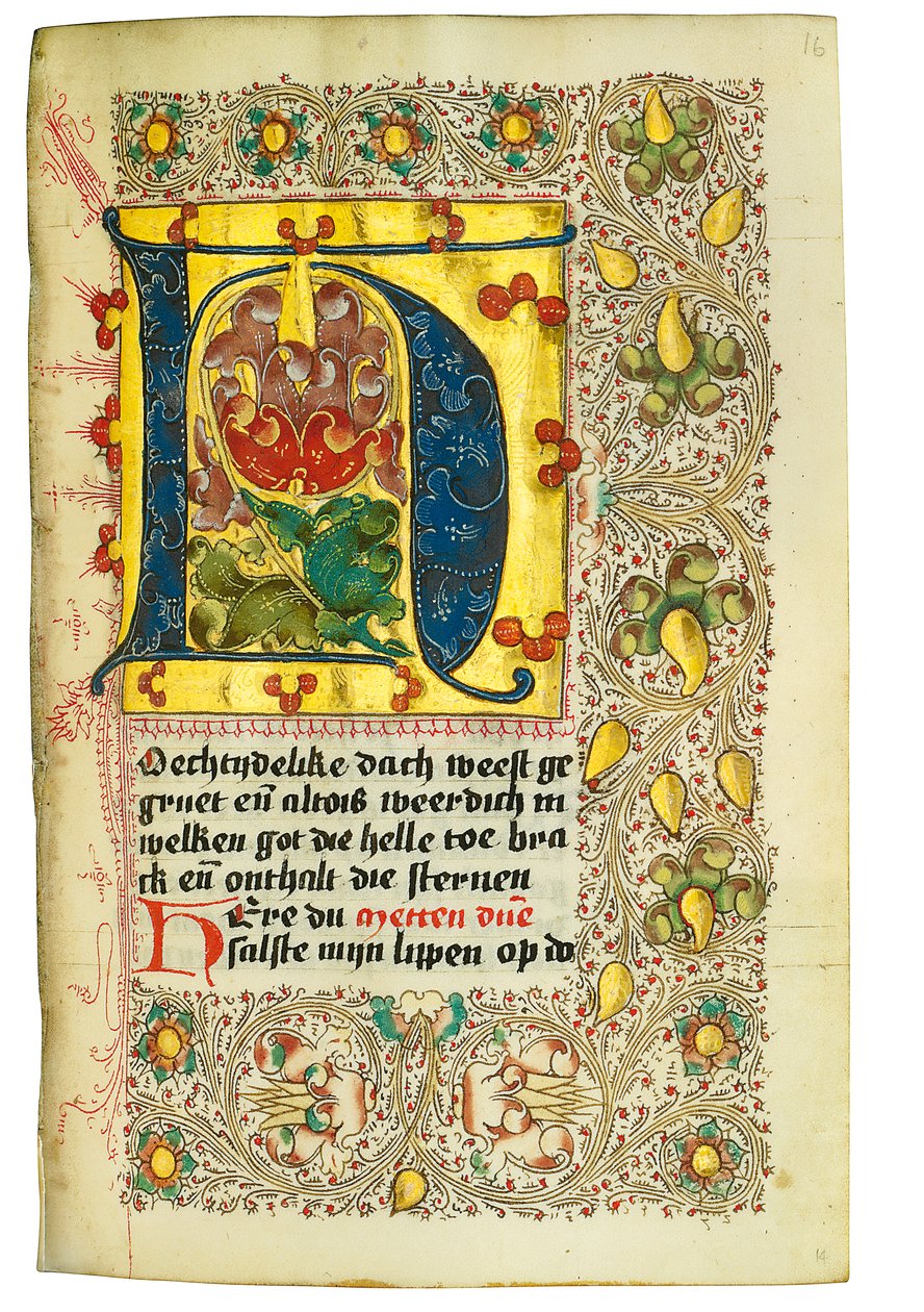 Libro de Horas y Libro de Oraciones en holandés, Bajo Rin, Emmerich, Cleves, c.1480 de Dutch School