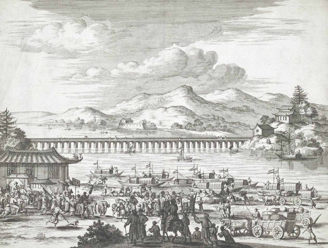 Puente sobre el río Yangtsé de Dutch School
