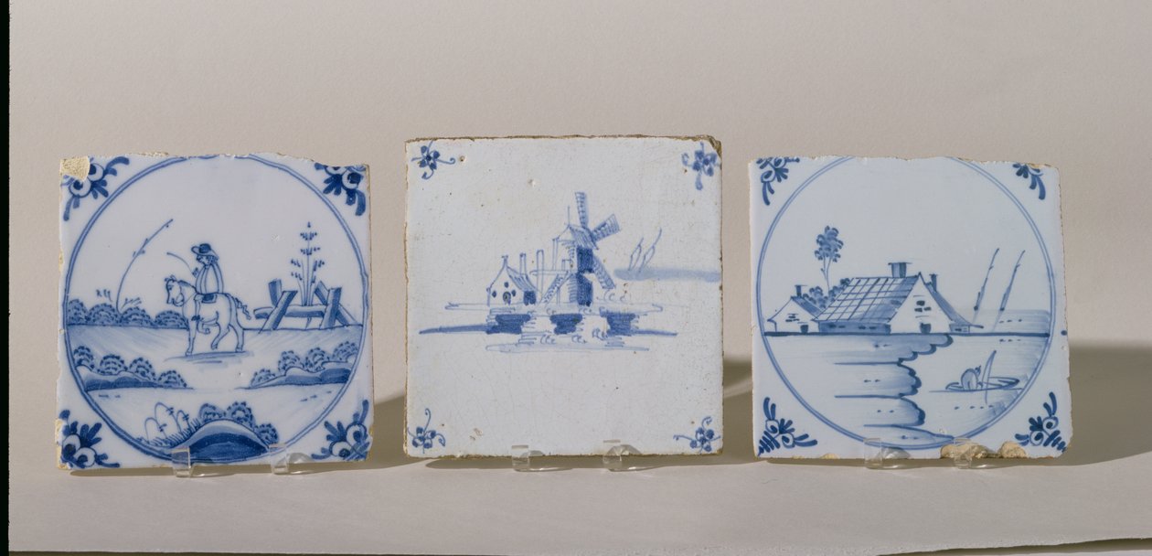 Azulejos de Delft, c.1750-1800 de Dutch School