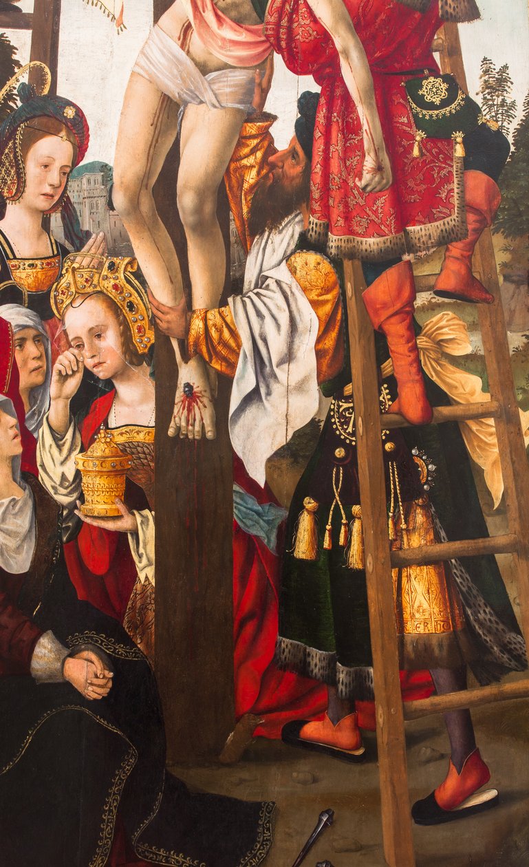 Descendimiento de la cruz,1520 (óleo sobre lienzo) de Dutch School