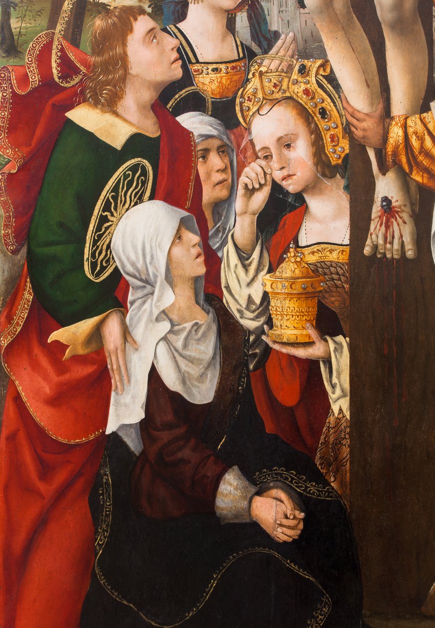 Descendimiento de la cruz,1520 (óleo sobre lienzo) de Dutch School