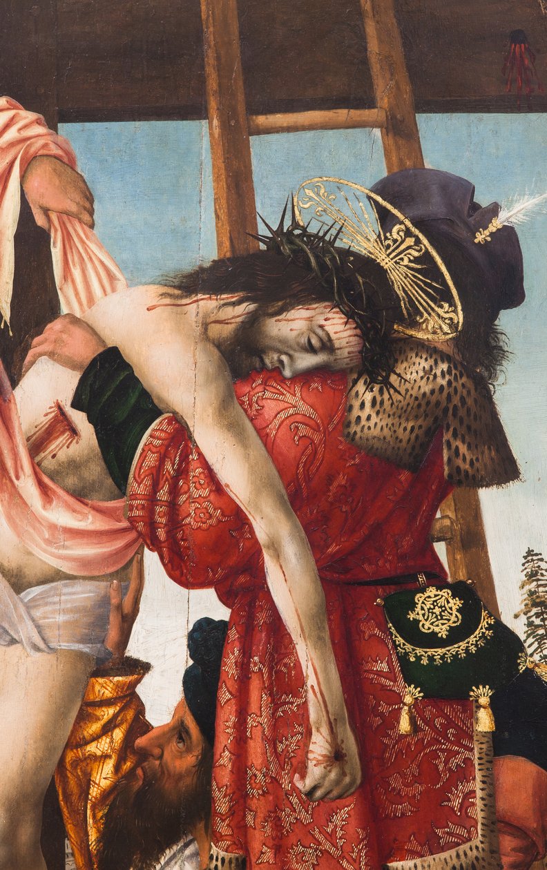 Descendimiento de la cruz,1520 (óleo sobre lienzo) de Dutch School