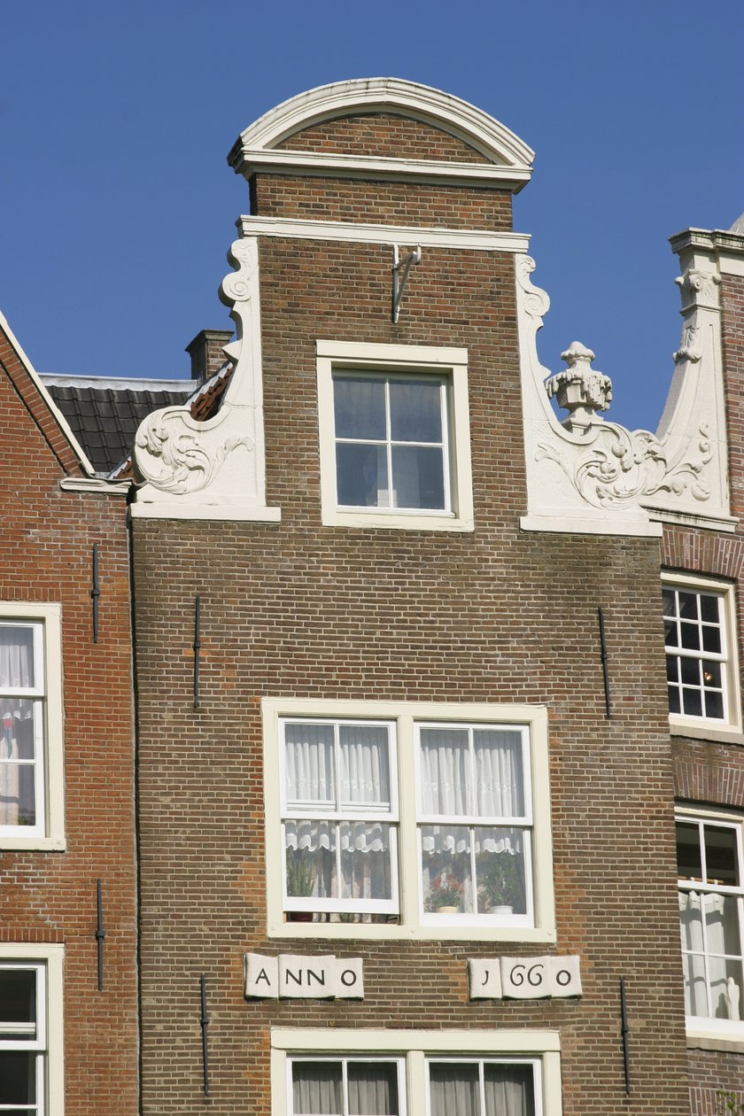 Casa con gablete holandés de Dutch School