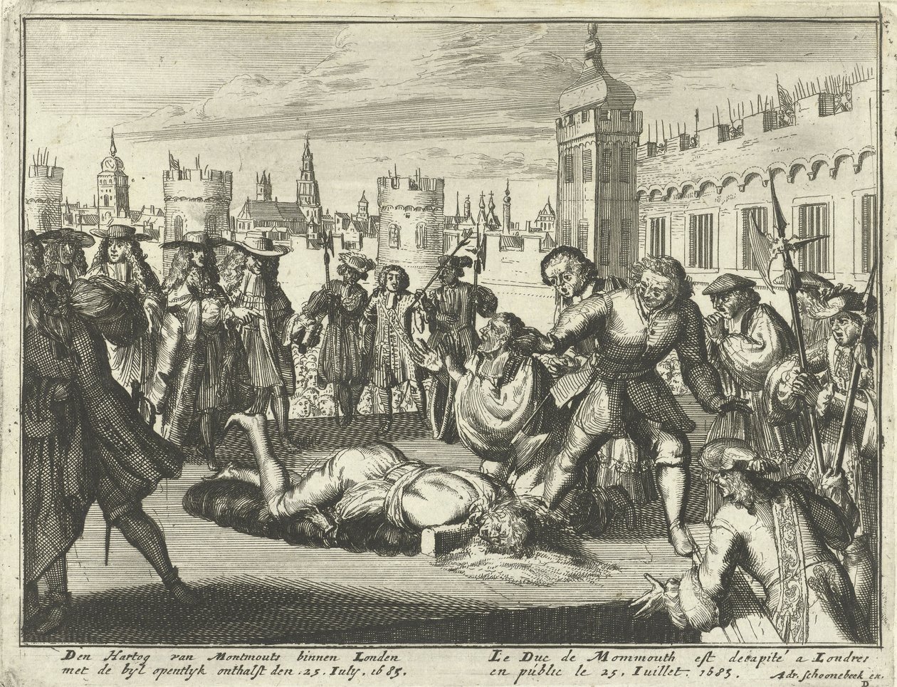 Ejecución del Duque de Monmouth, 15 de julio de 1685 de Dutch School
