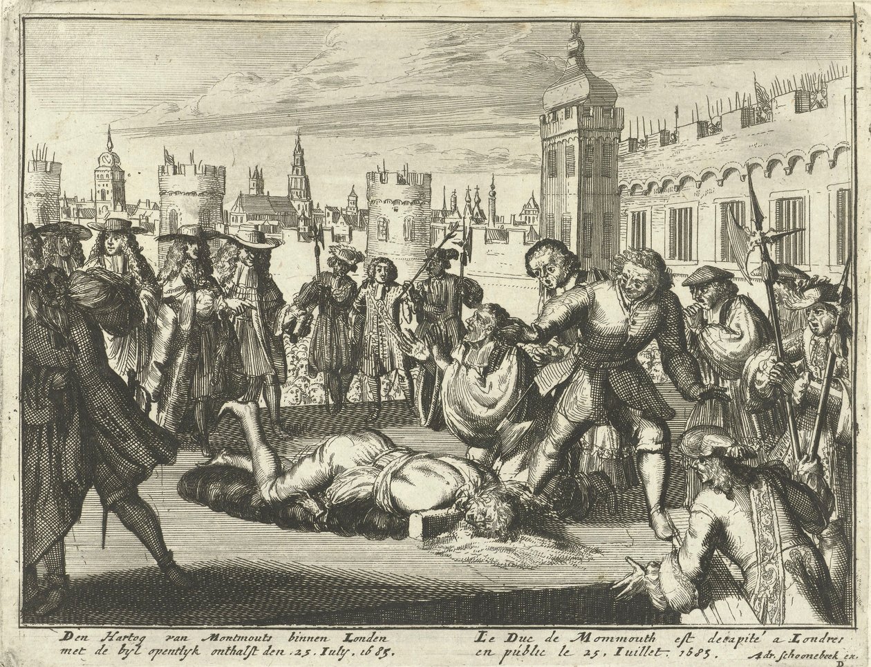 Ejecución del Duque de Monmouth, 15 de julio de 1685 de Dutch School