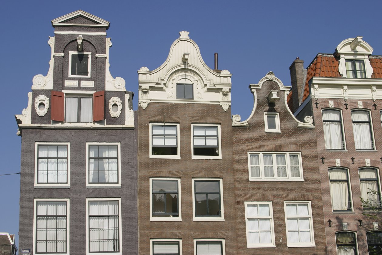 Casas con gabletes de Dutch School