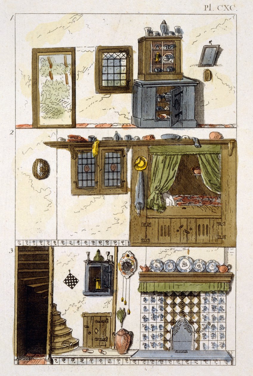 Ilustración de la Revista de Gemas de Jardín por G Van Laar, 1802 de Dutch School