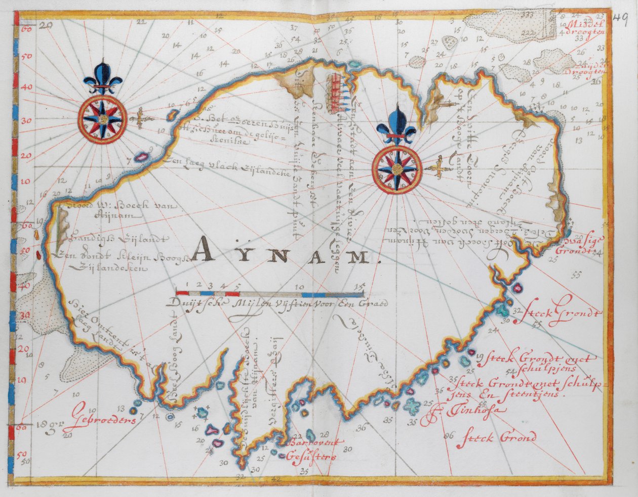 Isla de la isla de Aynam (Hainan), cerca de la costa suroeste de China. de Dutch School
