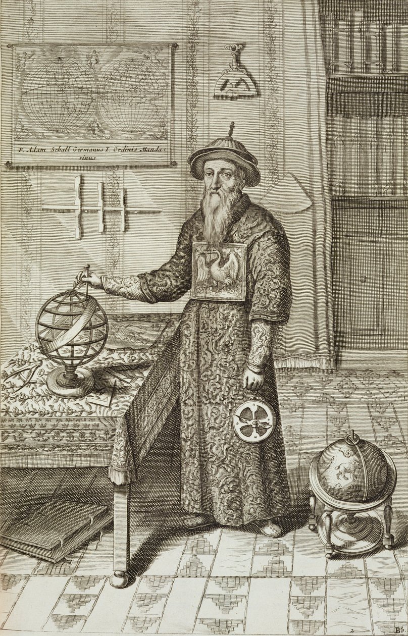 Johann Adam Schall von Bell (1591-1666) de China Ilustrada por Athanasius Kircher (1601-80) 1667 de Dutch School