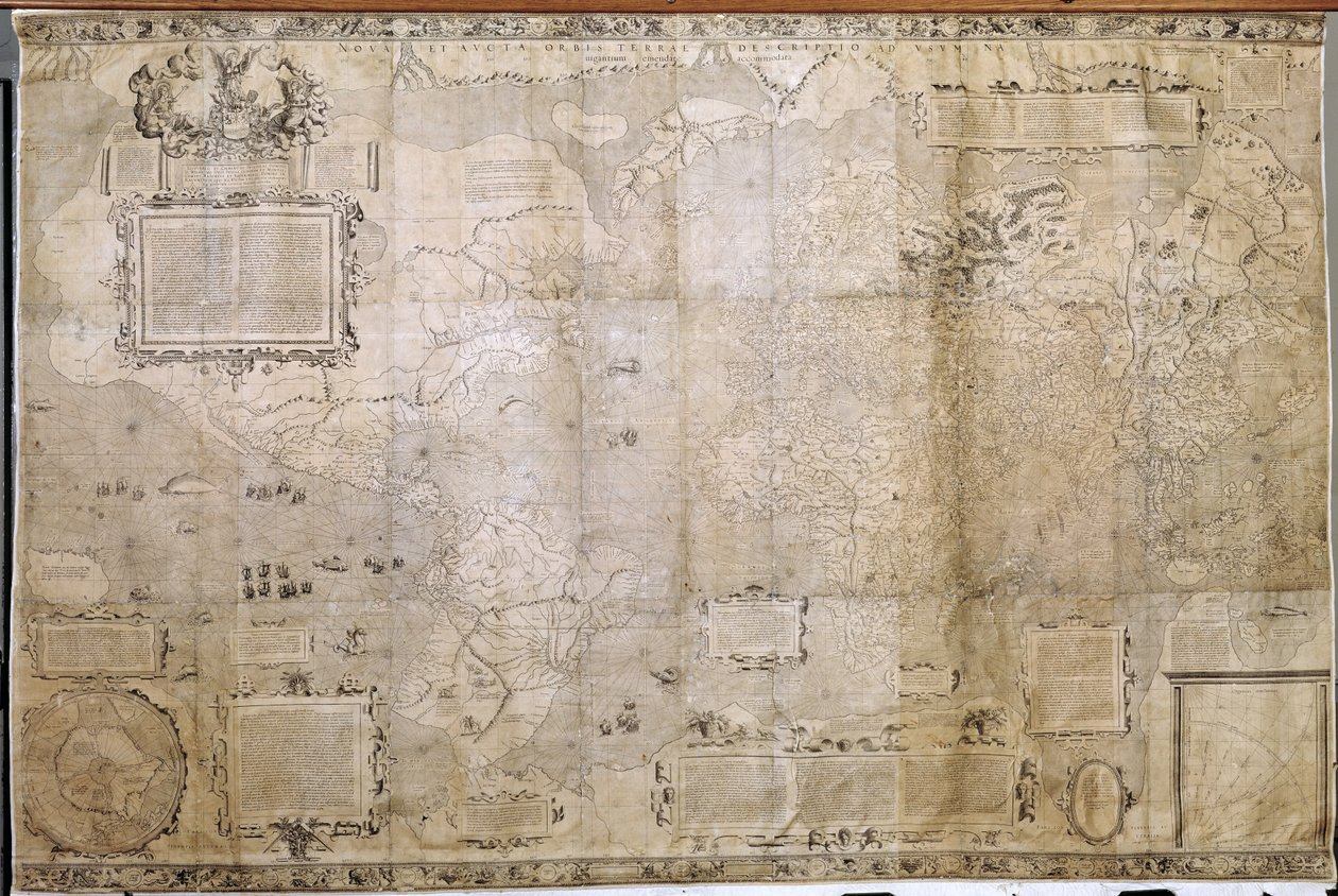 Mapa del mundo de Dutch School