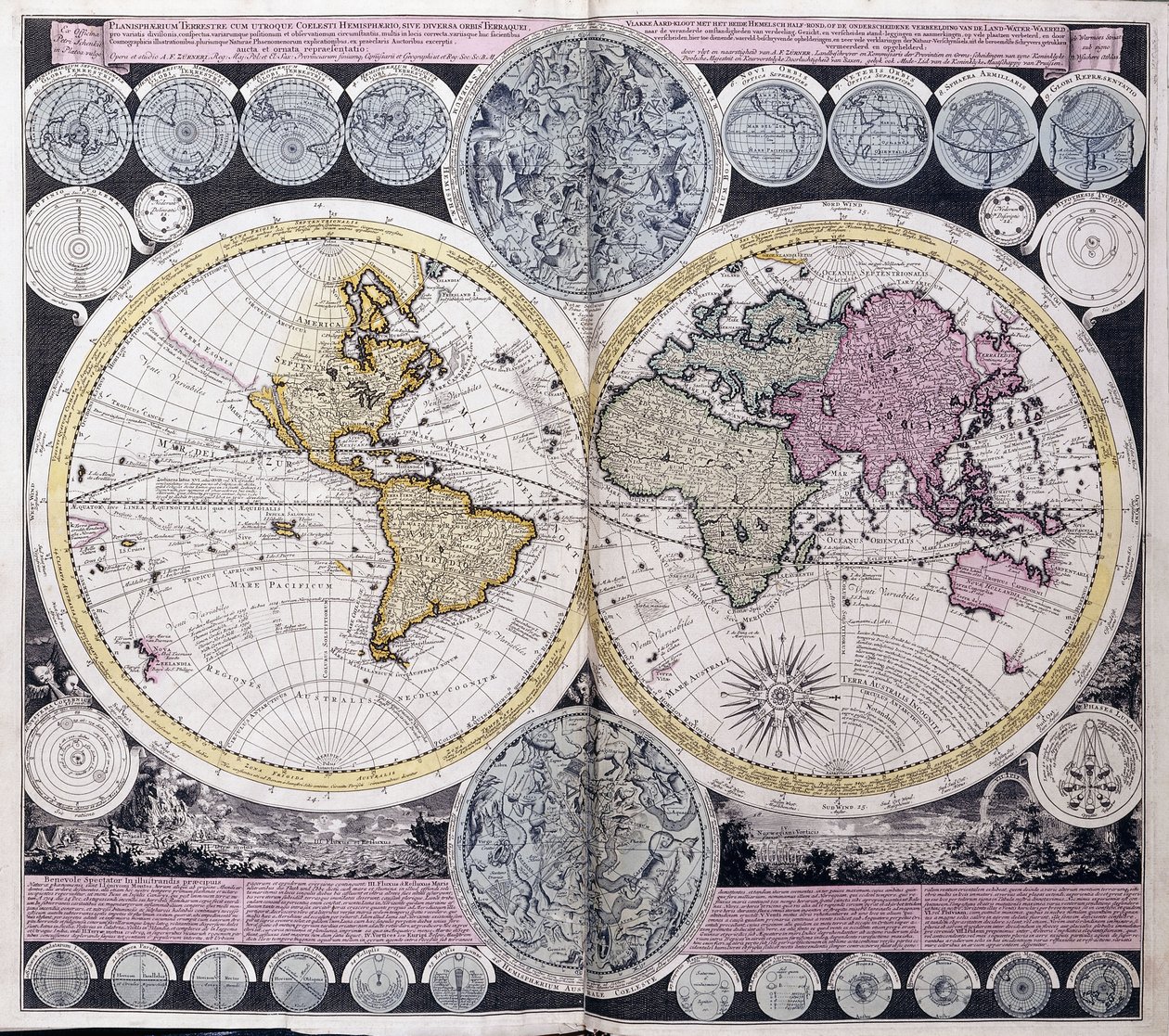 Mapa del mundo, c.1717 de Dutch School