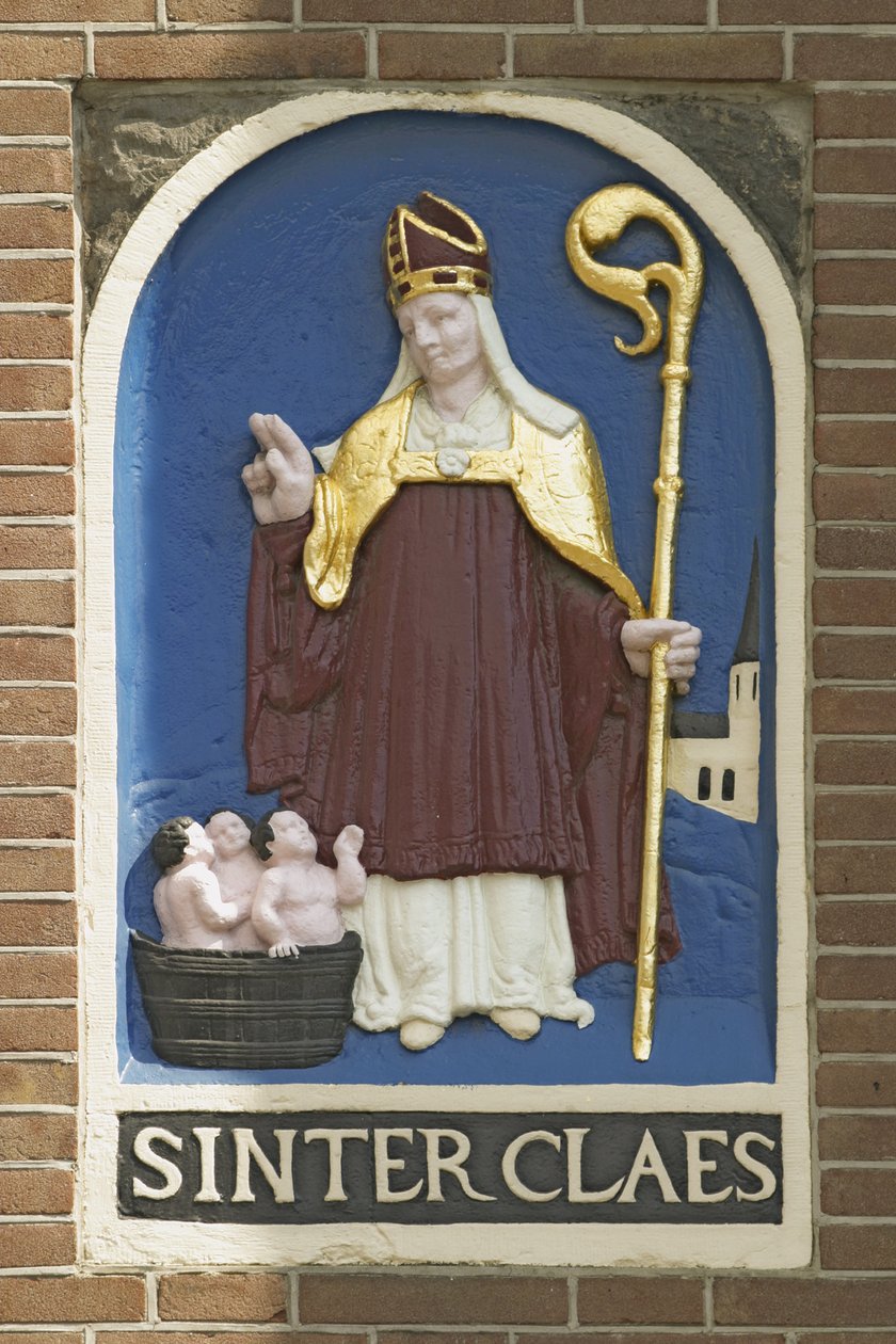 Placa de Papá Noel en la presa de Dutch School