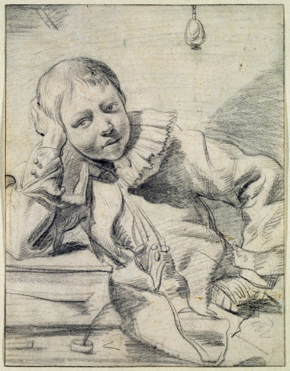 Escolar en su escritorio, c.1630-45 de Dutch School