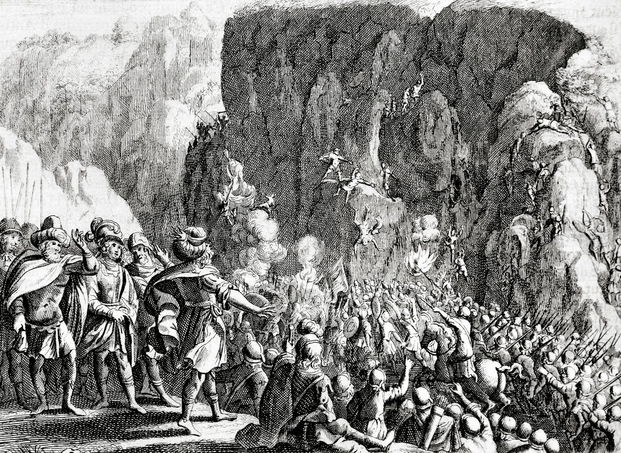El Asedio de Masada, c.1700 de Dutch School
