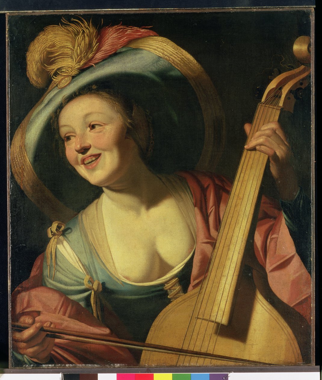 El jugador de viola da gamba de Dutch School