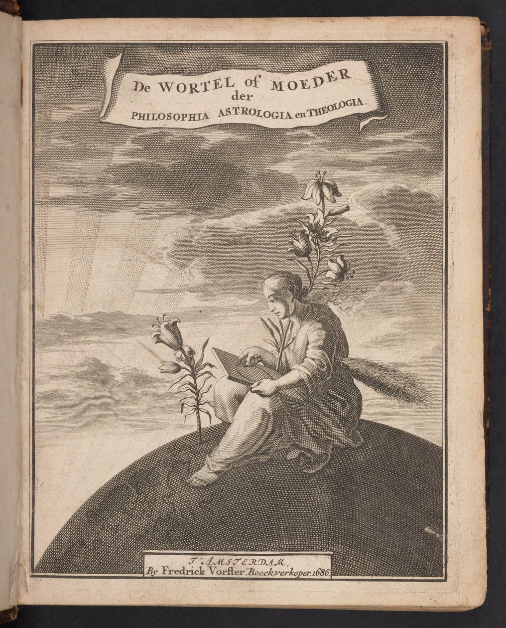 Portada de "Aurora" ("Dawn in the Rising") escrita por Jacob Böhme de Dutch School