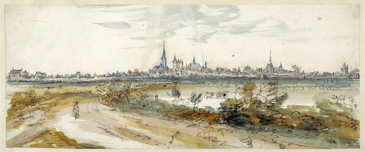 Vista de Calcar, finales del siglo XVII de Dutch School