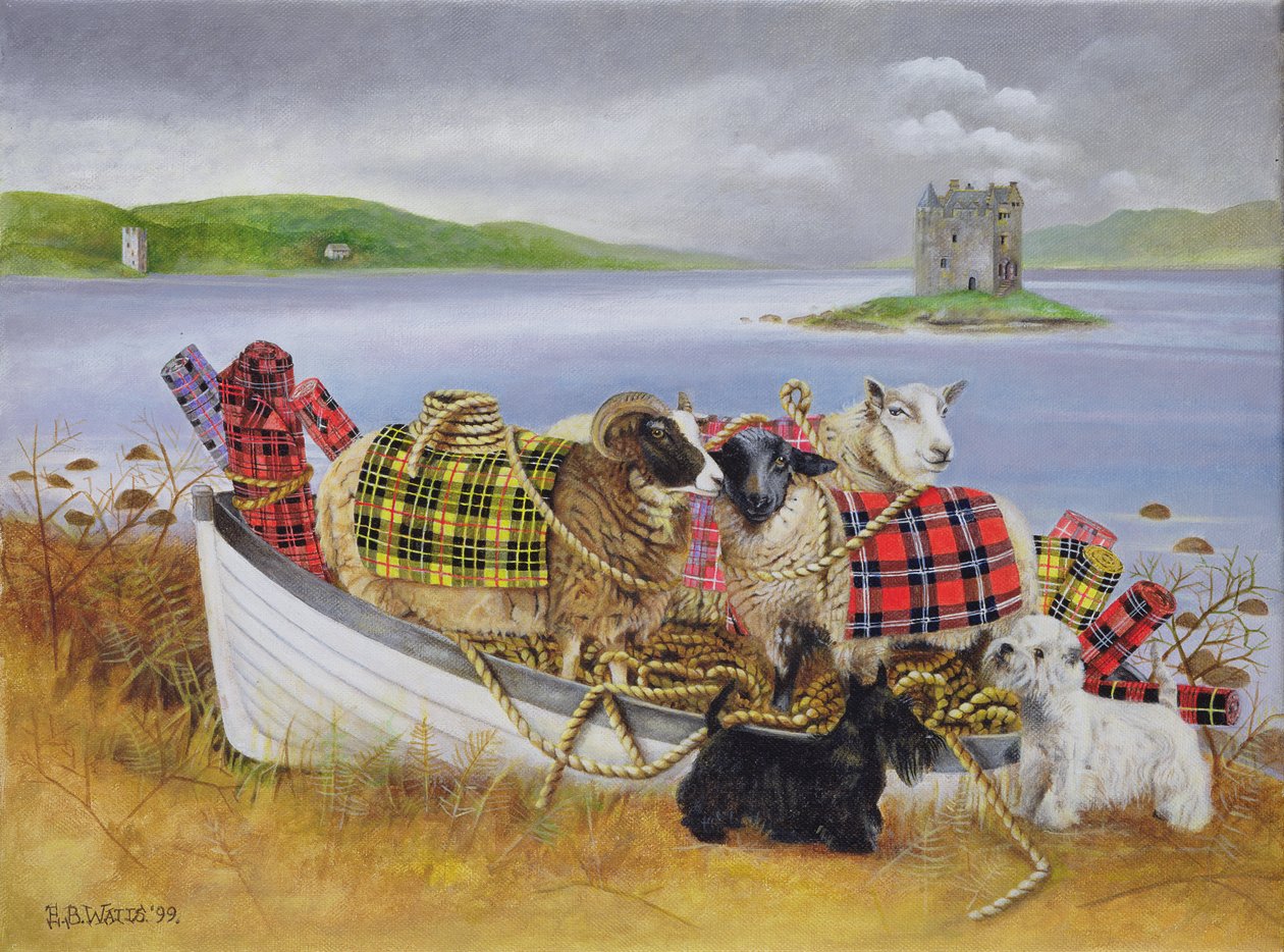 Oveja con tartán, 1999 de E.B. Watts