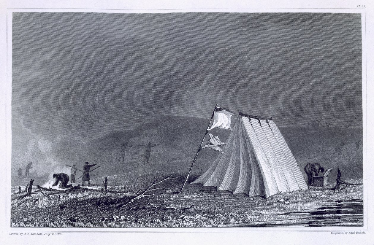 Campamento en Browell Cove, 15 de julio de 1826, de 