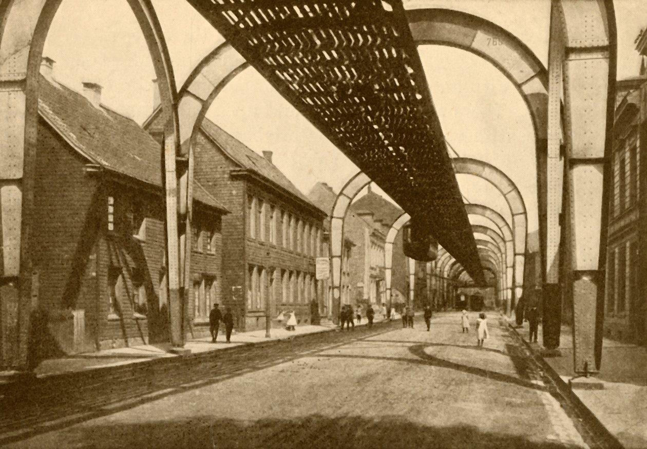 Un sistema de monorraíl de suspensión eléctrica, 1930 de ENA