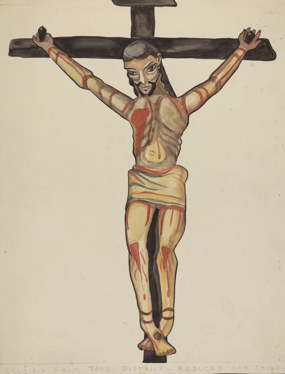 Crucifijo, de la vecindad de Taos de E. Boyd