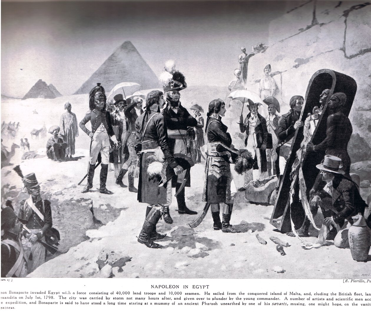Napoleón en Egipto, ilustración de 