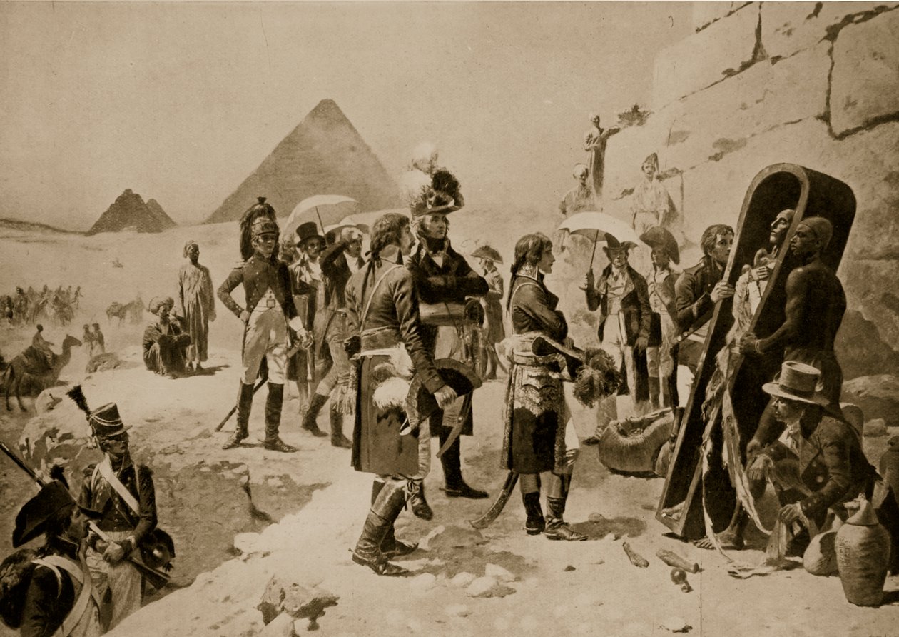 Napoleón en Egipto, ilustración de 