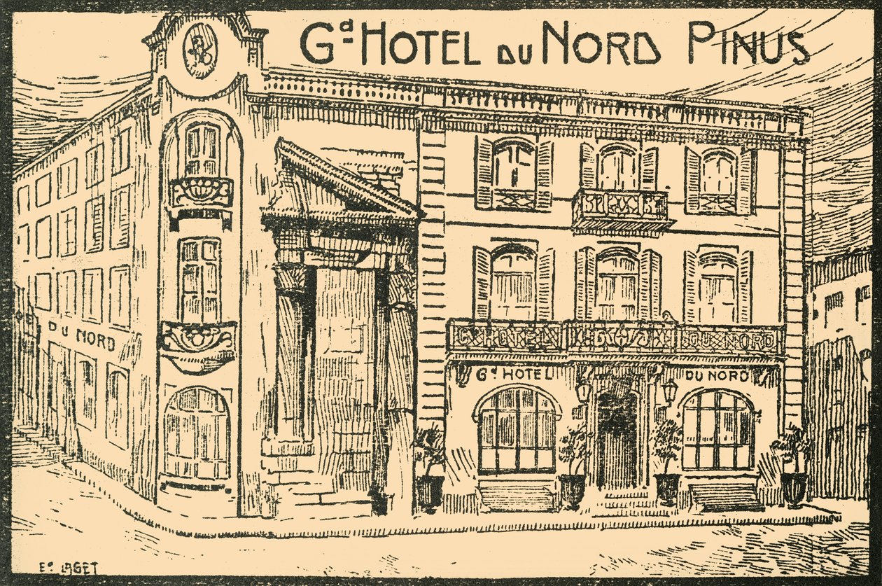 Fachada del Hotel, c1920s de E Laget