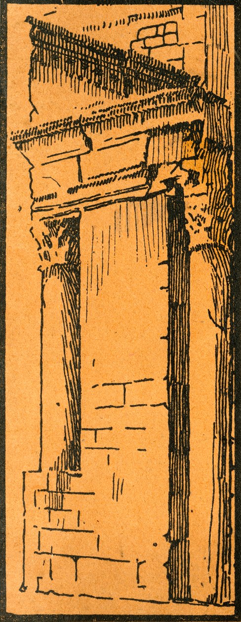 El pórtico del Foro adyacente al Hotel du Nord-Pinus, c. 1920s de E Laget