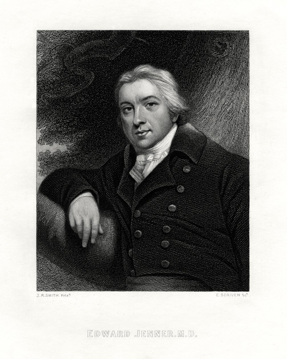 Edward Jenner, médico rural inglés, siglo XIX de E. Scriven