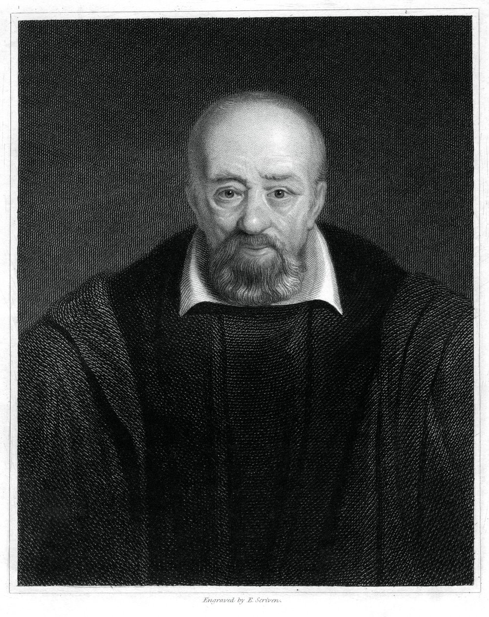 George Buchanan, historiador y erudito humanista escocés, 1833 de E. Scriven