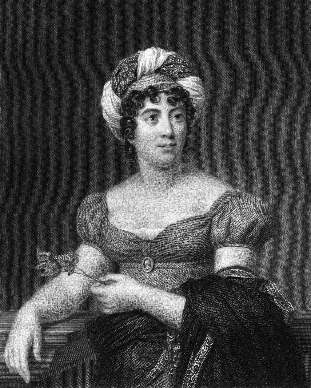 Germaine de Stael, escritora, novelista y propagandista política francesa, 1836 de E. Scriven