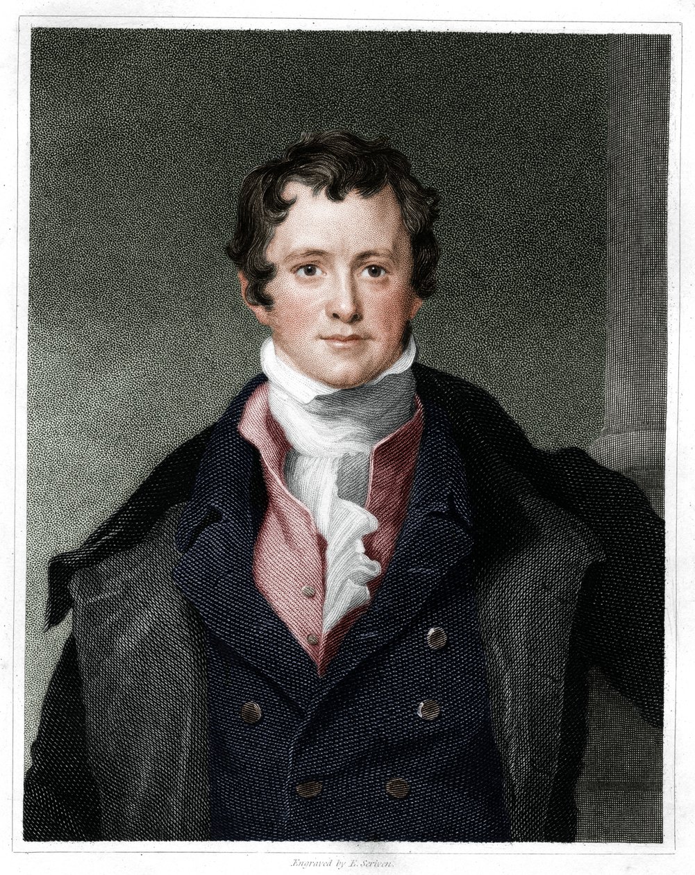 Humphry Davy, químico inglés, 1833 de E. Scriven