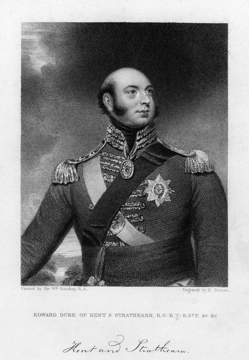 Príncipe Eduardo Augusto 1767-1820, Duque de Kent y Strathearn, siglo XIX