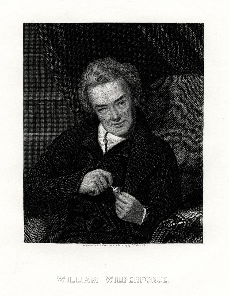 William Wilberforce, activista inglés contra la esclavitud, siglo XIX de E. Scriven